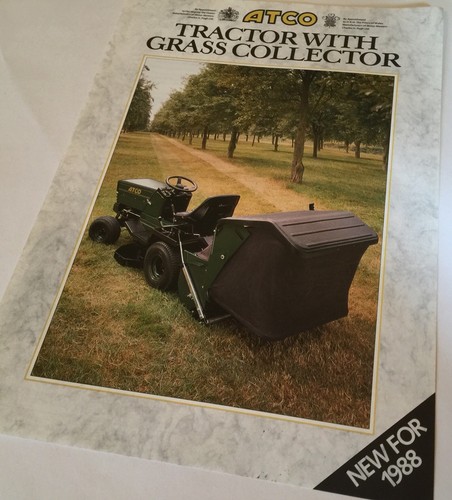 Trattore atco con raccoglitore - trattore,